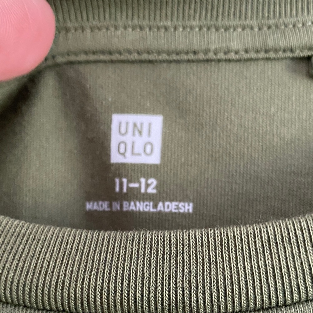 100% cotton Uniqlo Olive Green Sleeveless A-Line Mini Dress with pockets ! - Picture 2 of 5